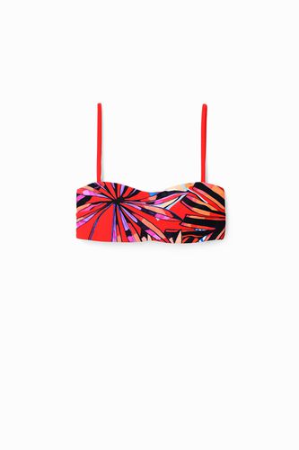Top bikini bandeau tropical - - XL - Desigual - Modalova