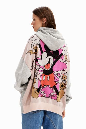 Sudadera oversize jacquard Mickey Mouse - Desigual - Modalova