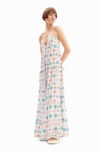 Long geometric strappy dress - - XL - Desigual - Modalova