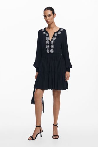 Mini dress with details - BLACK - M - Desigual - Modalova