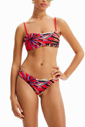 Top bikini bandeau tropical - Desigual - Modalova