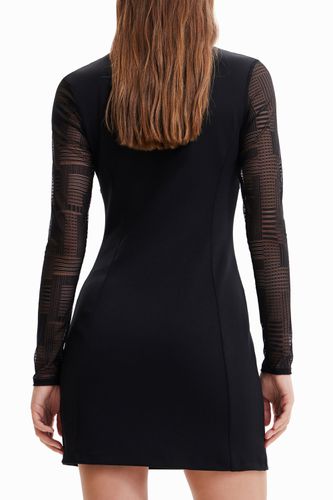 Combination short dress - BLACK - M - Desigual - Modalova