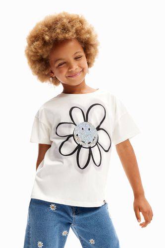 Camiseta Smiley Originals ® lentejuelas - Desigual - Modalova