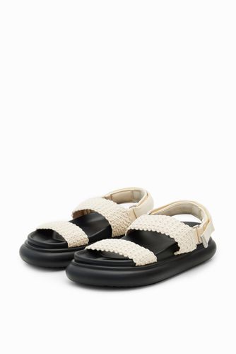 Crochet platform strap sandals - - 39 - Desigual - Modalova