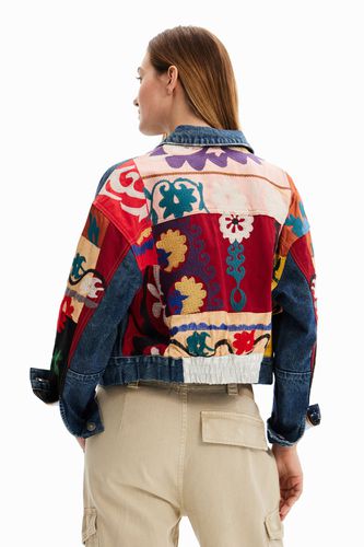 Chaqueta vaquera trucker étnica - - XXL - Desigual - Modalova