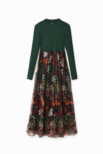 Long dress with tulle skirt - - L - Desigual - Modalova
