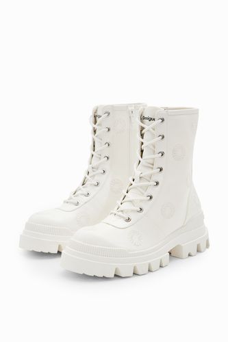 Botas track bordados - WHITE - 39 - Desigual - Modalova