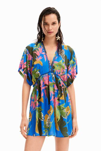 Vestido túnica tropical - BLUE - S - Desigual - Modalova