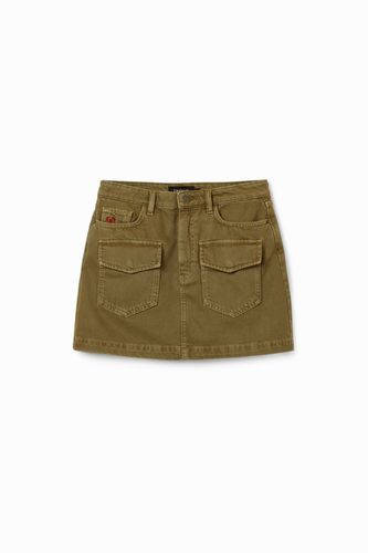 Denim pockets mini skirt - - XS - Desigual - Modalova