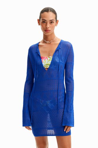 Short openwork tunic dress - - S - Desigual - Modalova