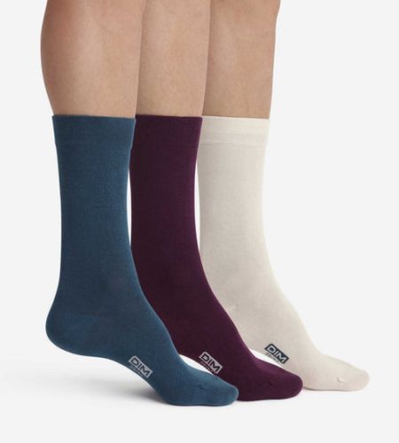 Lot de 3 paires de chaussettes Violet Coton - DIM - Modalova