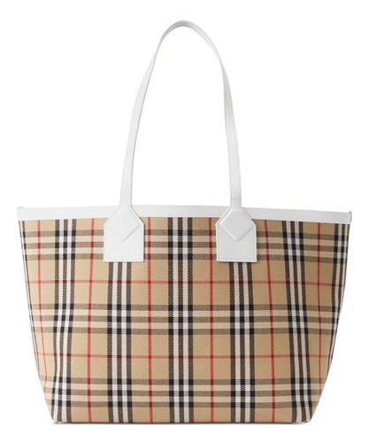Shopping bag london check - Burberry - Modalova