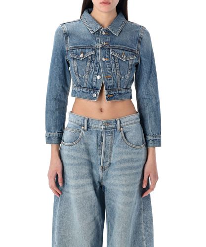 Shrunken trucker jeansjacke - Alexander Wang - Modalova