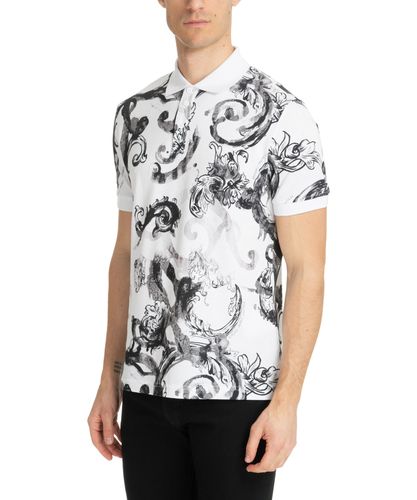 Watercolour Couture Polo shirt - Versace Jeans Couture - Modalova