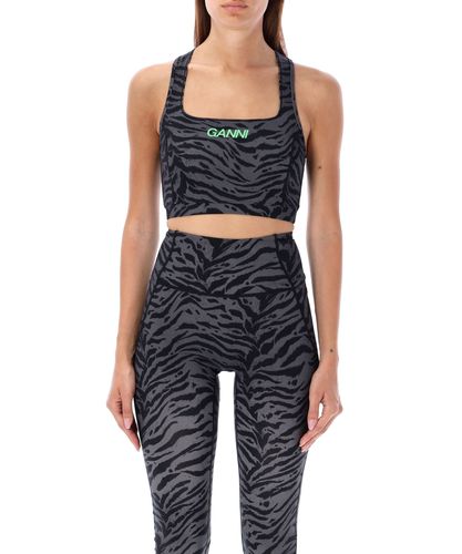 Active Zebra Crop top - GANNI - Modalova