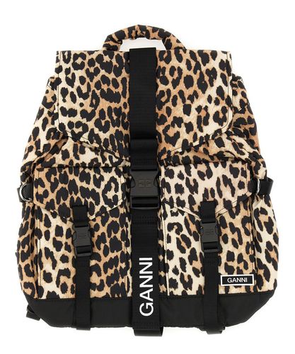 Leopard Backpack - GANNI - Modalova