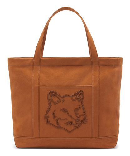 Shopping bag fox head large - Maison Kitsuné - Modalova