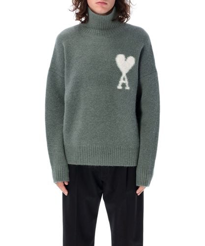 Ami De Coeur Roll-neck sweater - AMI Paris - Modalova