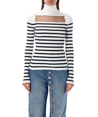 Mariniere Roll-neck sweater - Jean Paul Gaultier - Modalova