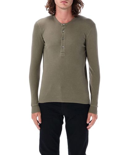 Henley Long sleeve t-shirt - Tom Ford - Modalova