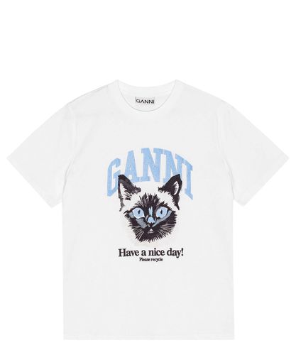 Cat T-shirt - GANNI - Modalova