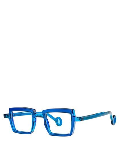 Eyeglasses VILMOS 007 TRANSPARENT PETROL BLUE+TRANSPARENT DELFT WARE BL - Theo - Modalova