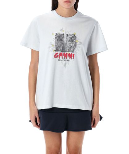 Cat T-shirt - GANNI - Modalova