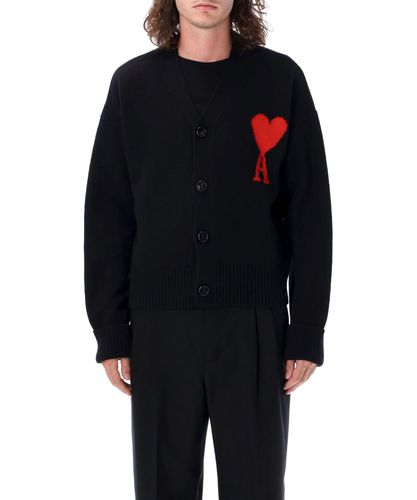 Red Ami de Coeur Sweater - AMI Paris - Modalova