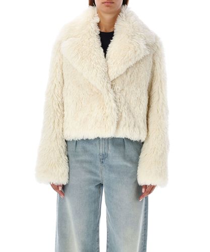 Samara Faux fur coats - STAND STUDIO - Modalova