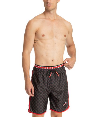 Checkered Midi Swim shorts - Sprayground - Modalova