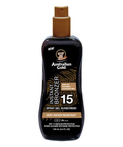 Spf 15 spray gel with bronzer 100 ml - sunscreen - Australian Gold - Modalova