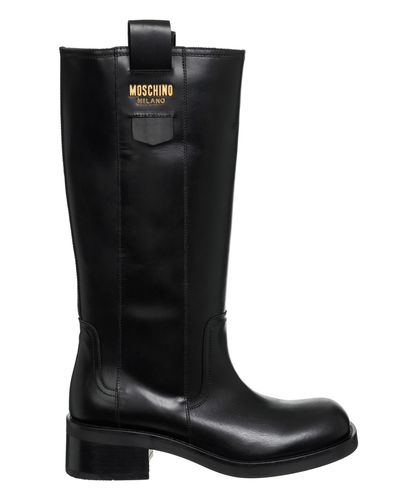 Stiefel mit absatz - Moschino - Modalova