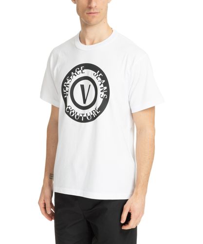 T-shirt v-emblem - Versace Jeans Couture - Modalova