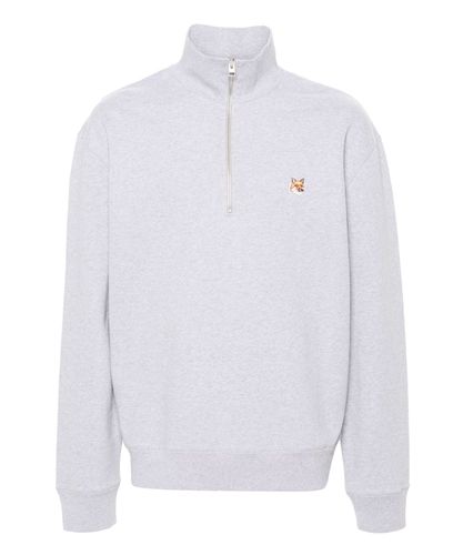 Sweatshirt mit reißverschluss - Maison Kitsuné - Modalova