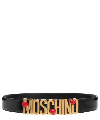 Logo Heart Belt - Moschino - Modalova