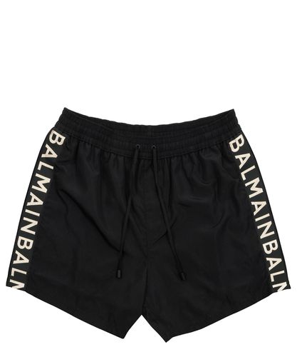 Jacquard Logo Swim shorts - Balmain - Modalova