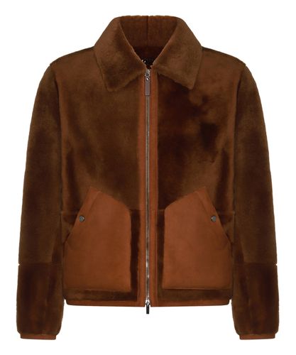 Lederjacke - Canali - Modalova