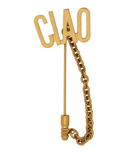 Ciao Brooch - Moschino - Modalova