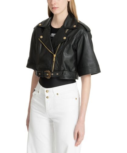 Biker Leather jackets - Versace Jeans Couture - Modalova