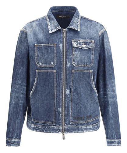 Giacca di jeans carpenter - Dsquared2 - Modalova