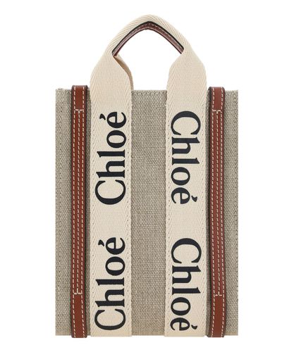 Woody mini north south handtasche - Chloé - Modalova