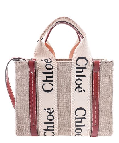 Borsa a mano woody small - Chloé - Modalova