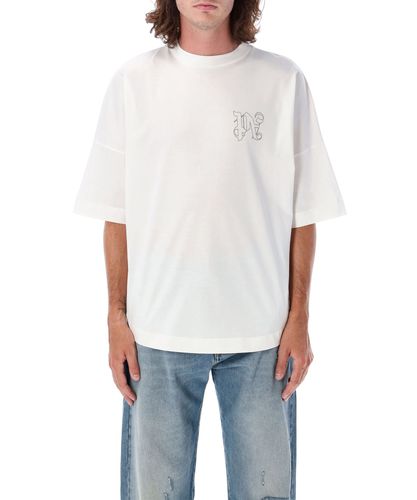 Monogram t-shirt - Palm Angels - Modalova