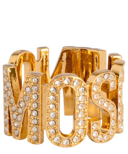 Lettering logo ring - Moschino - Modalova