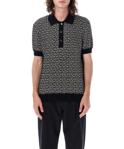 Monogram Polo shirt - Balmain - Modalova