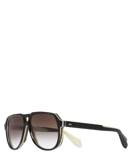 Occhiali da sole 9782-02 60mm black on horn acetate sunglasses - Cutler And Gross - Modalova