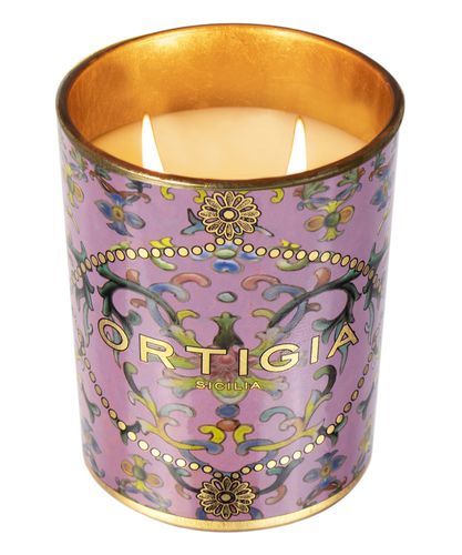 Aragona decorated medium candle 380 g - Ortigia - Modalova