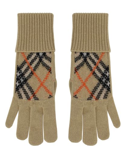 Check Gloves - Burberry - Modalova