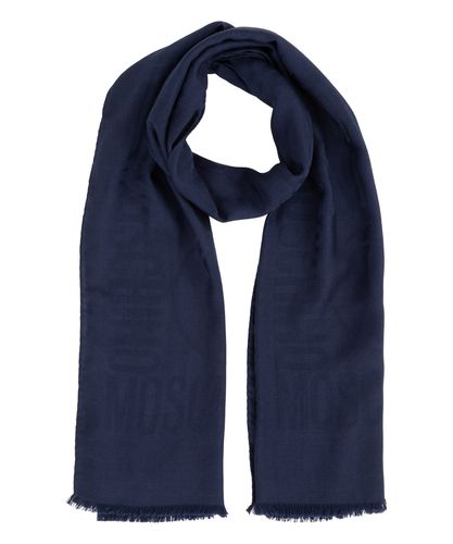 Double Question Mark Wool scarf - Moschino - Modalova