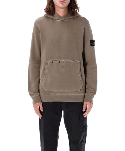 Felpa con cappuccio - Stone Island - Modalova